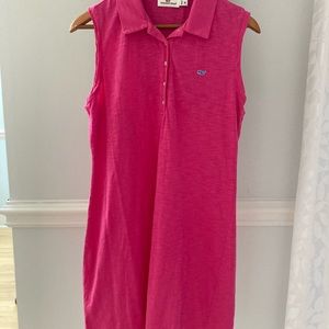 Vineyard Vines Hot Pink Sleeveless Polo Dress